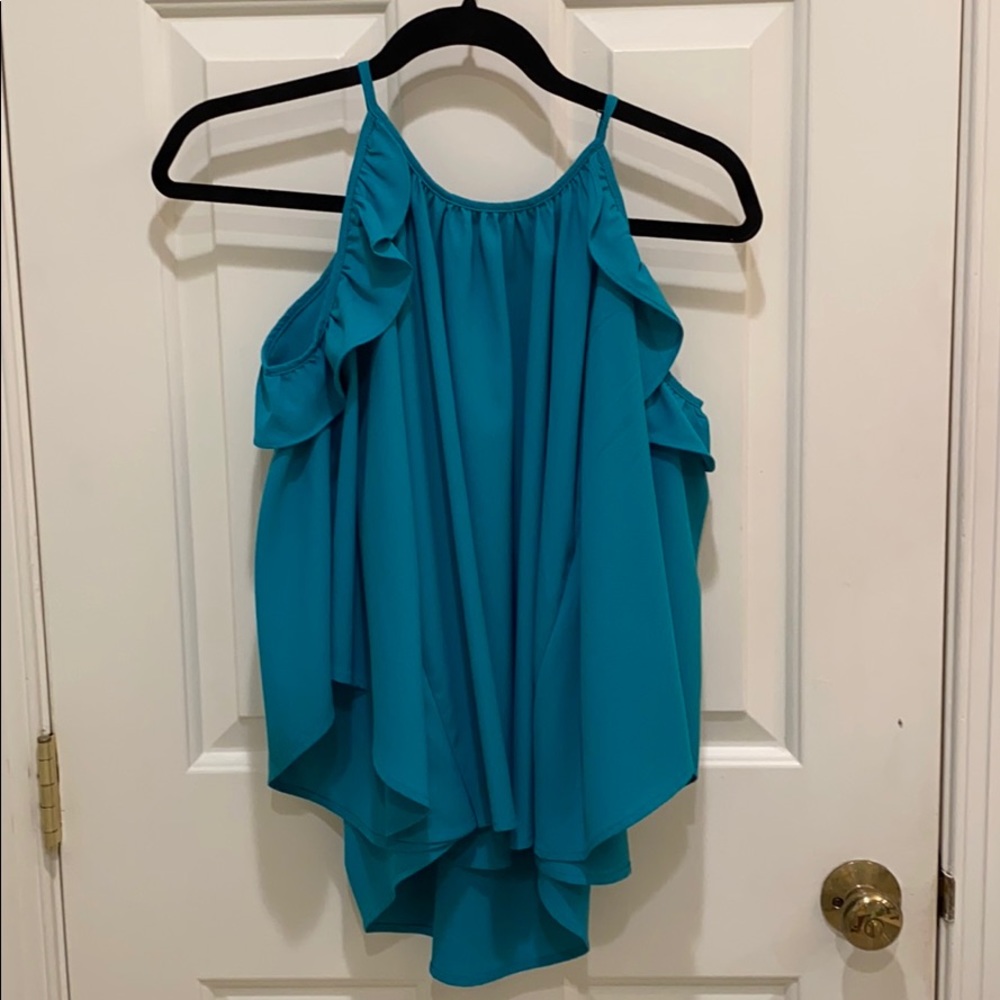 Flowy blue top